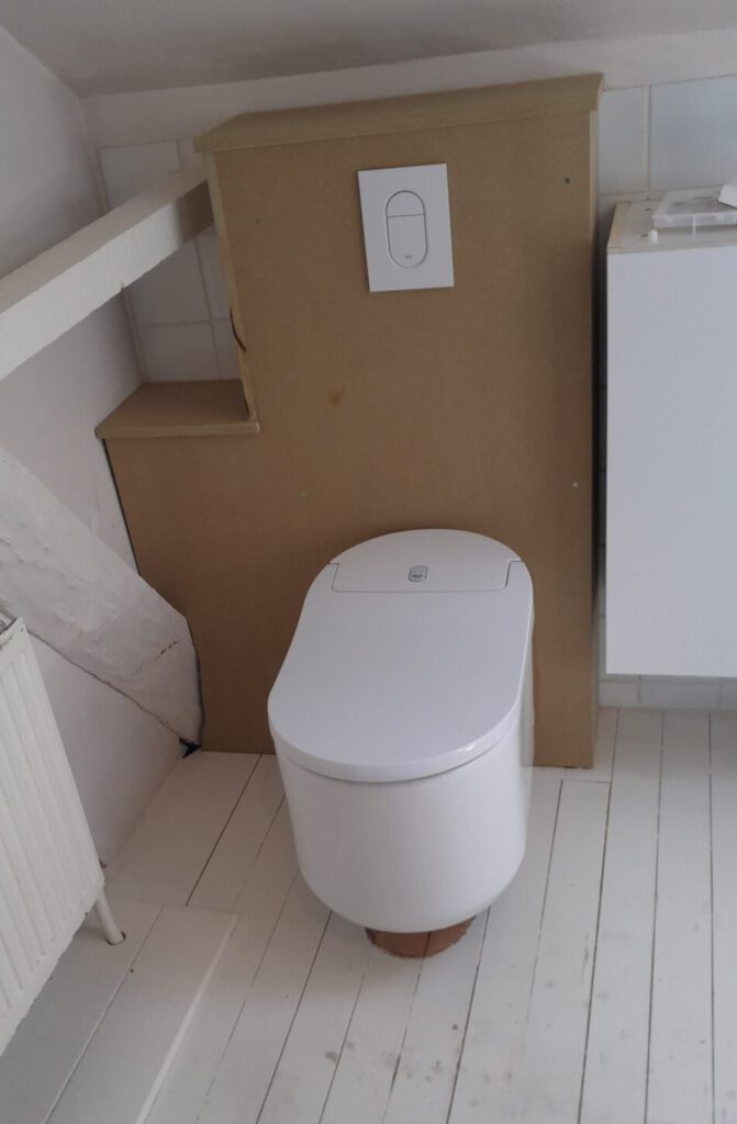 Plaatsing douche-toilet JH Workx sanitair
